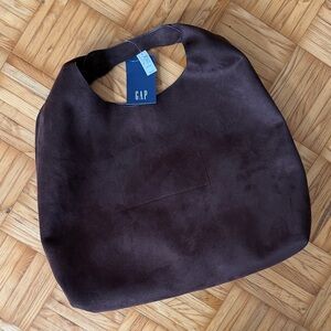 NWT GAP Oversized Suede Shoulder Bag